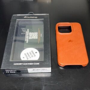 Bullstrap Leather iPhone 15 Pro Case - Sienna